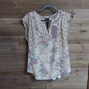 Daniel Rainn Salden Lattice Detail Blouse